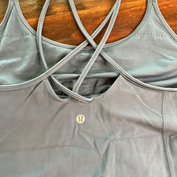 Lululemon strappy tank size 10 - pewter blue color - Picture 3 of 5